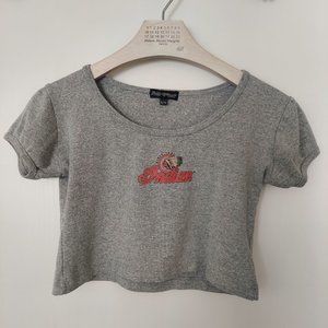 Genuine Vintage Indian Motorcycle Crop Top, Size XL
